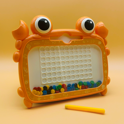Tableau magnétique à dessin en forme de crabe